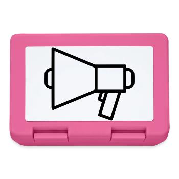 Megaphone Speaker Protest - Lunchbox - pink - Front
