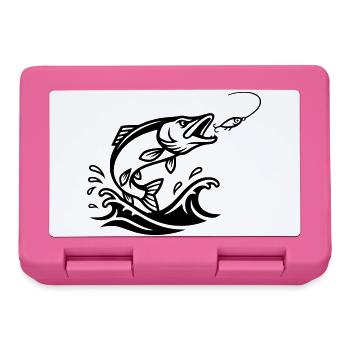 Pike Predator Silhouette - Lunchbox - pink - Front