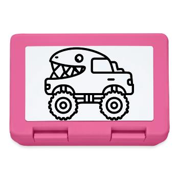 monster truck - Boîte à goûter - rose - Devant