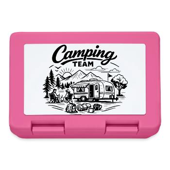 Camping Team Wagon - Lunchbox - pink - Front