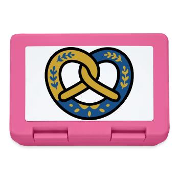Motif de diamants de bretzel Bavaria Volksfest Munich - Boîte à goûter - rose - Devant