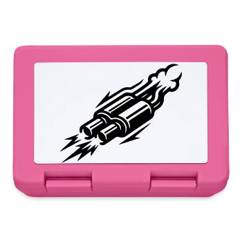Exhaust Symbol Kmh - Lunchbox - pink - Front