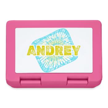 Andrey als Hobby - Brotdose - Pink - Vorne