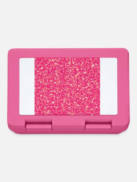 Falscher Glitzer Pink Hintergrund - Brotdose - Pink
