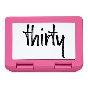 30 thirty 30. birthday gift number 30 number - Lunchbox - pink - Front