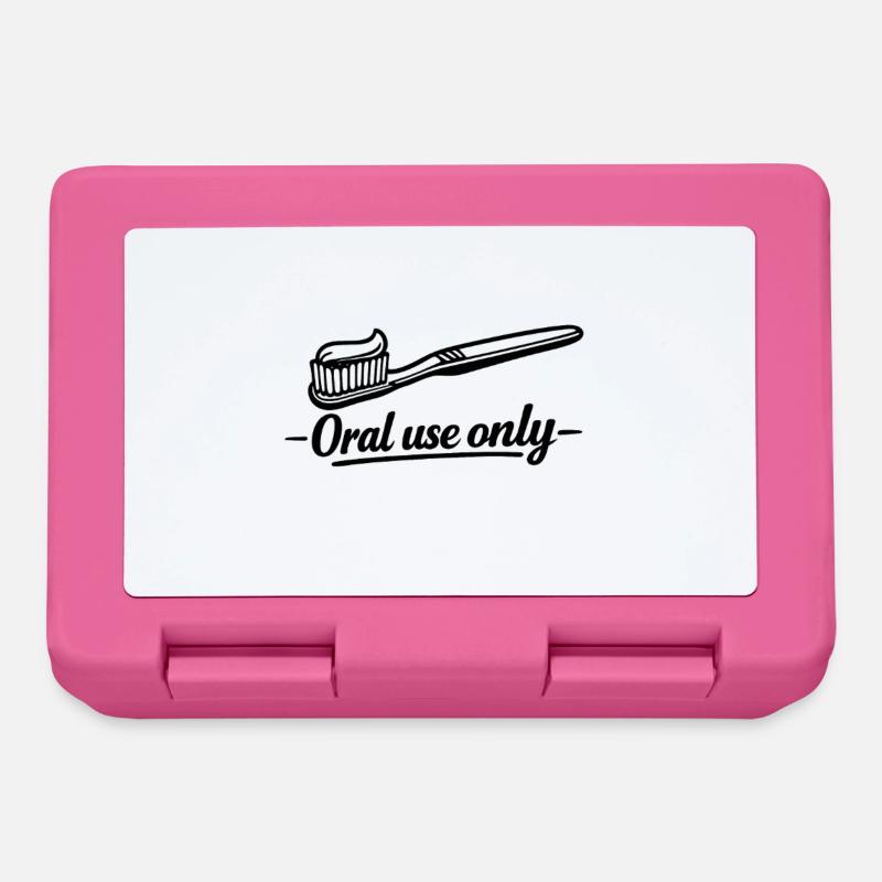 Brosse à dents - Usage oral uniquement ! - Boîte à goûter - rose