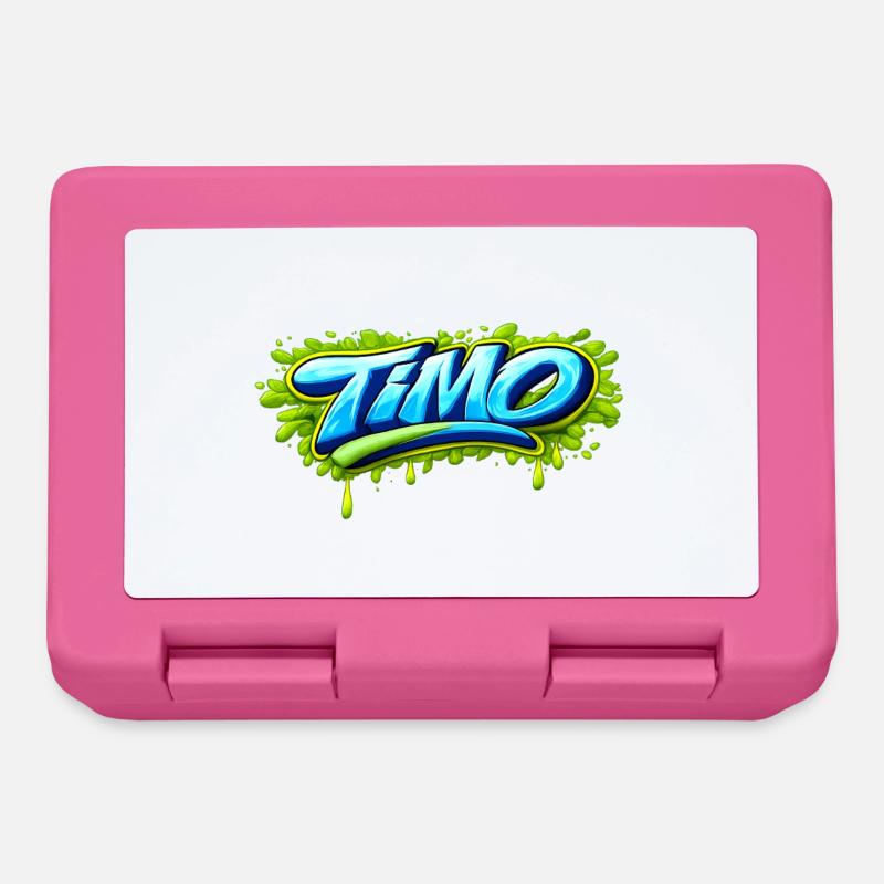GRAFFITI NAME TIMO FOR PERFECT GIFT PRINTABLE - Lunchbox - pink