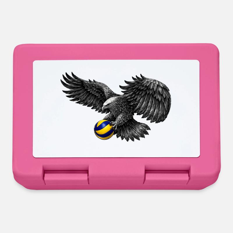 Aigle au volley-ball - Boîte à goûter - rose