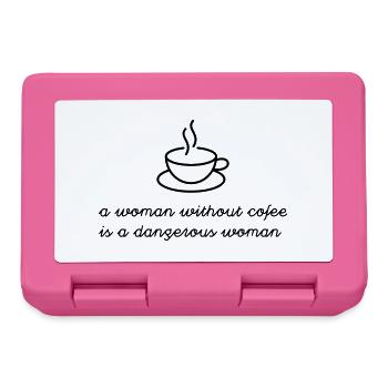 Woman without coffee - Lunchbox - pink - Front