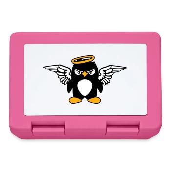 Pingouin Ange Ailes Halo Saintes Mouches - Boîte à goûter - rose - Devant