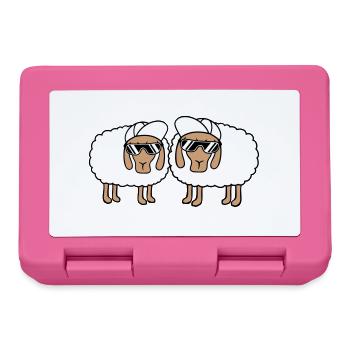 Deux Mouton Lunettes de Soleil 2 Cappy Cap Été Crew - Boîte à goûter - rose - Devant