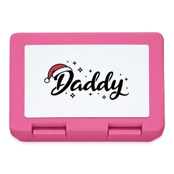 Santa Hat Daddy Dad - Lunchbox - pink - Front