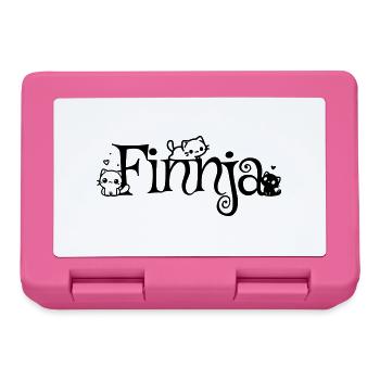 Finnja Name Vorname Kätzchenname - Brotdose - Pink - Vorne