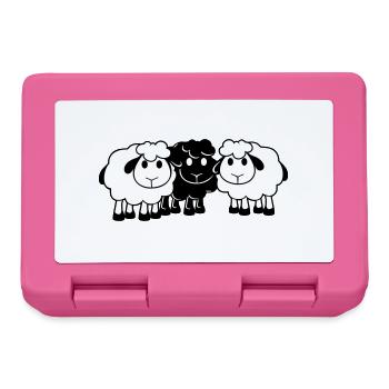 Black Sheep 3 Friends Équipe Crew Mouton Mignon - Boîte à goûter - rose - Devant