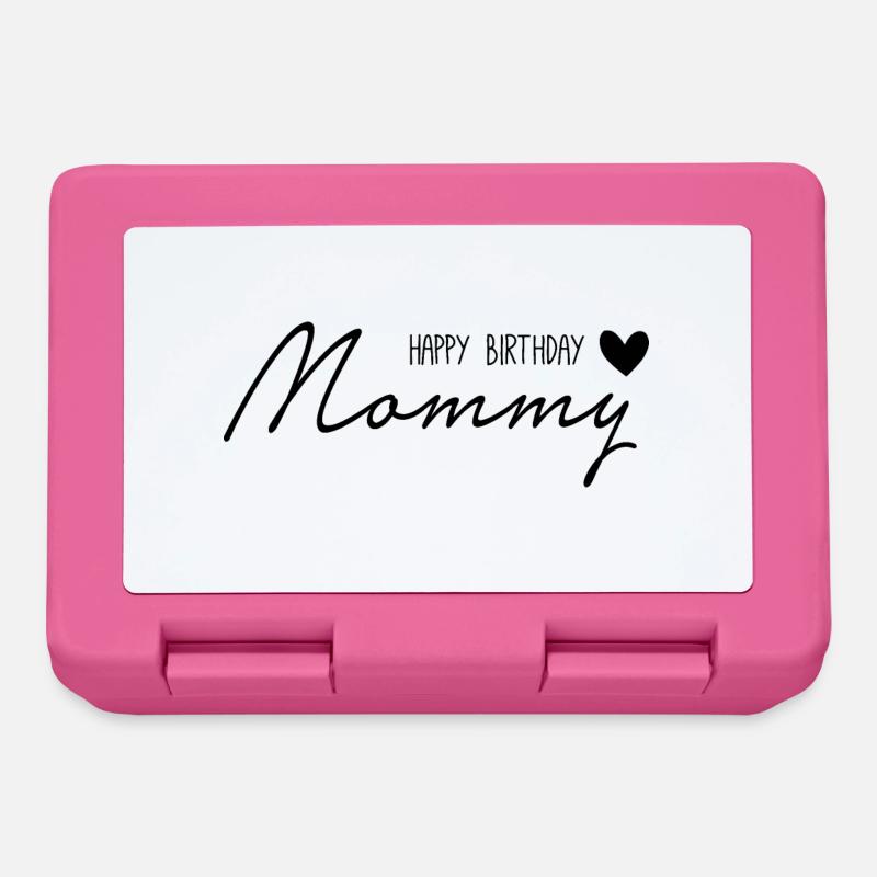 Happ Birthday, Maman - Boîte à goûter - rose