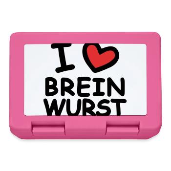I Love Breinwurst - Brotdose - Pink - Vorne