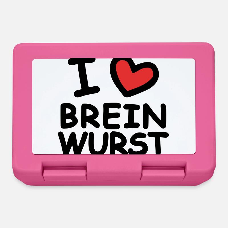 I Love Breinwurst - Brotdose - Pink
