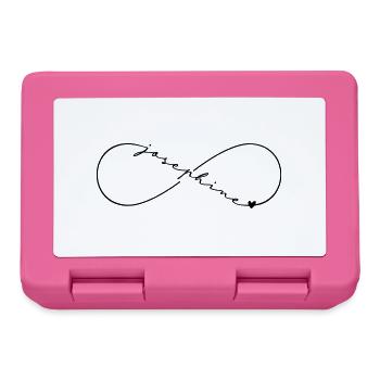 Josephine Name Infinity Symbol - Lunchbox - pink - Front