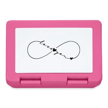 Love You Infinity Symbol - Brotdose - Pink - Vorne