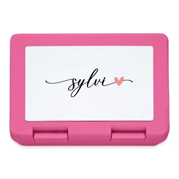 Sylvi Name Calligraphy Font - Lunchbox - pink - Front
