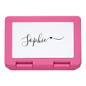 Sophie Nom Prénom Décoratif - Boîte à goûter - rose - Devant