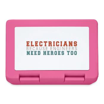 Lustige Elektriker Sprüche I Eliktriker - Brotdose - Pink - Vorne