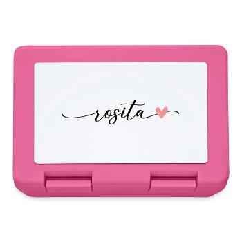 Rosita Name Calligraphy Font - Lunchbox - pink - Front