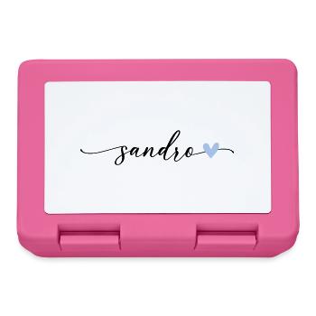 Sandro Nom Calligraphie Police - Boîte à goûter - rose - Devant