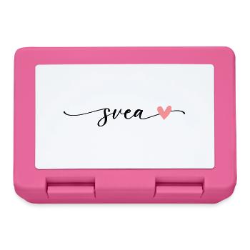 Svea Name Calligraphy Font - Lunchbox - pink - Front
