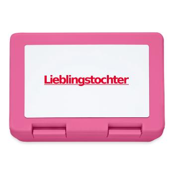 Lieblingstochter rosa - Brotdose - Pink - Vorne
