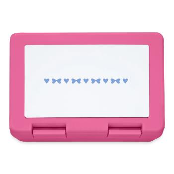 Very small hearts and bows - Lunchbox - pink - Front
