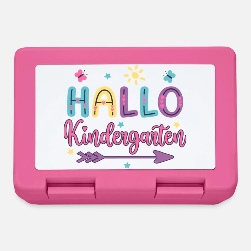 Kita Kindergarten Anfänger Geschenkidee - Brotdose - Pink