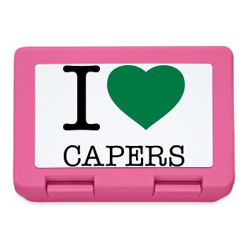 I LOVE CAPERS Kapern - Lunchbox - pink - Front