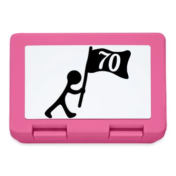 70 years birthday - Lunchbox - pink - Front
