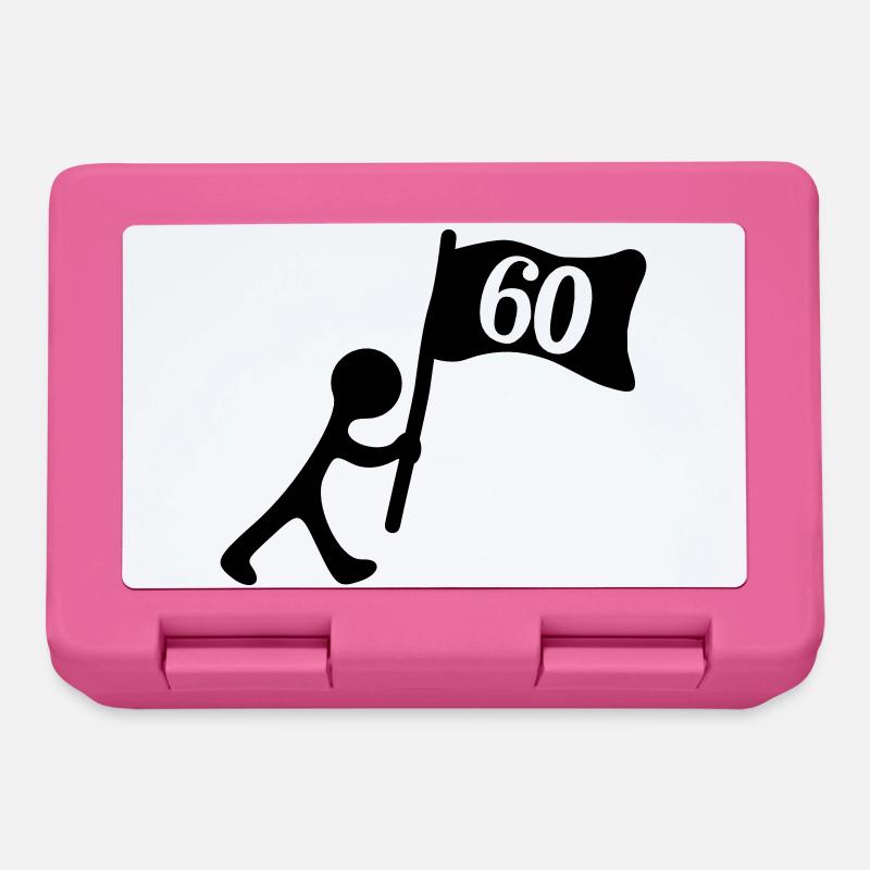 anniversaire 60 ans - Boîte à goûter - rose