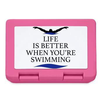 Schwimmen - Brotdose - Pink - Vorne