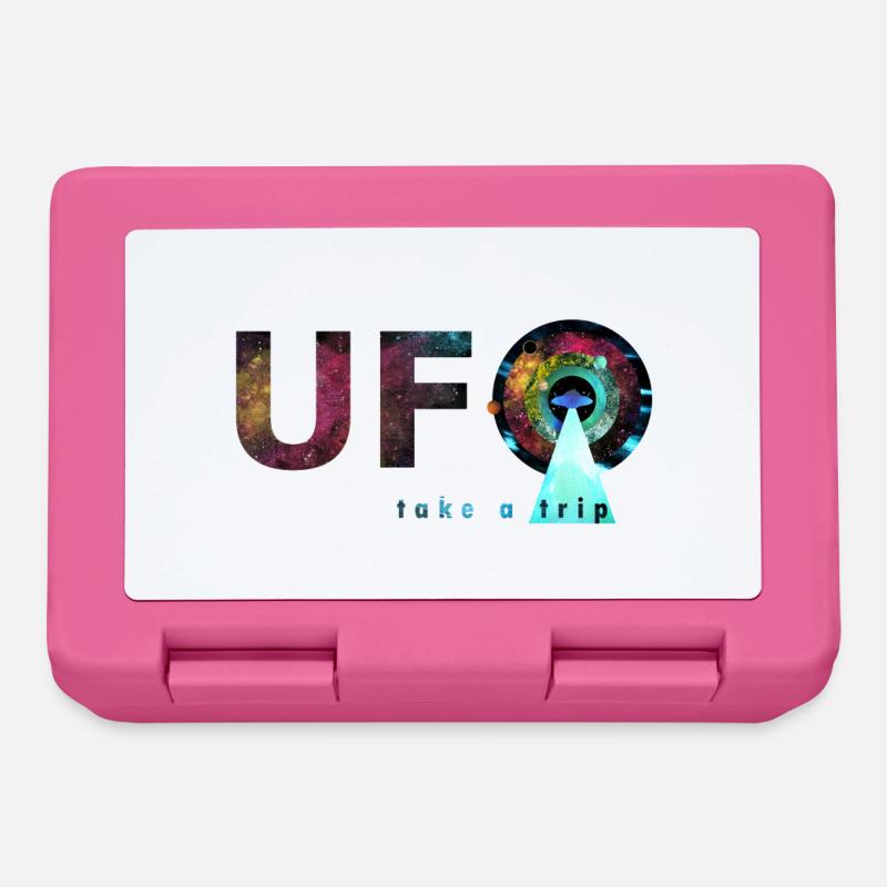 ufo - take a trip - Lunchbox - pink