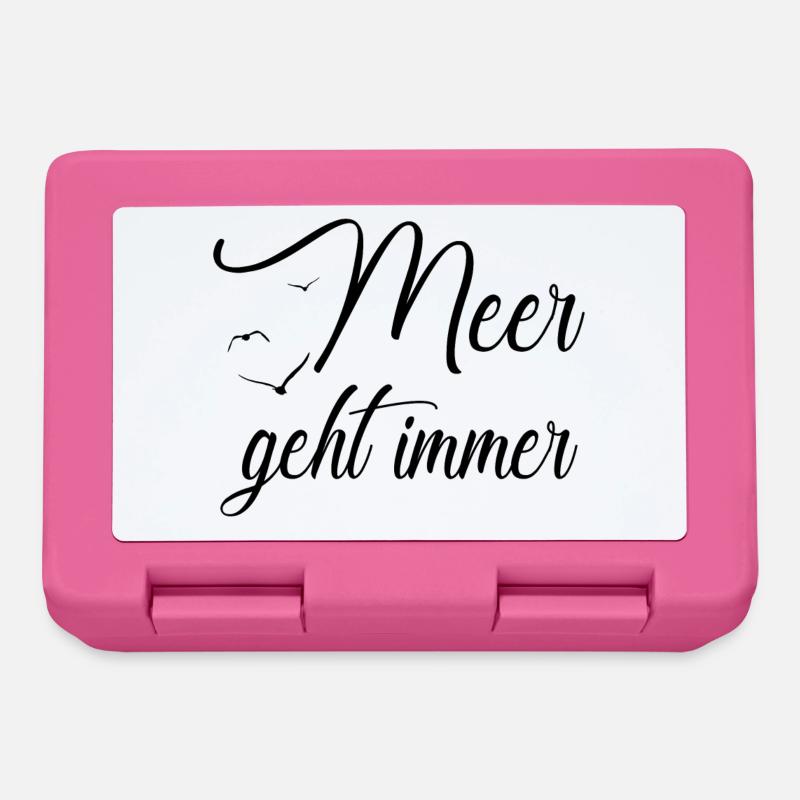 Meer geht immer - Brotdose - Pink
