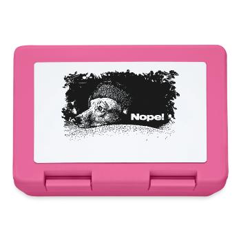 Nope - Not Today - Lunchbox - pink - Front