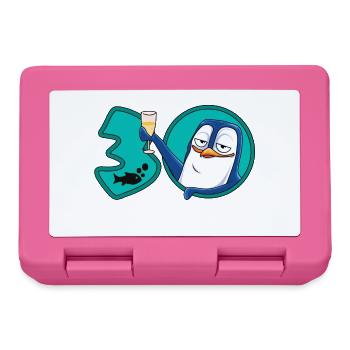 30 Years Birthday Anniversary Penguin - Lunchbox - pink - Front