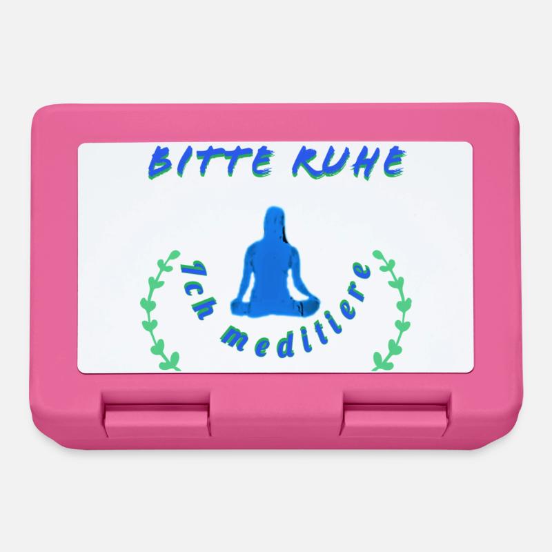 Relaxing Meditation Message - Lunchbox - pink
