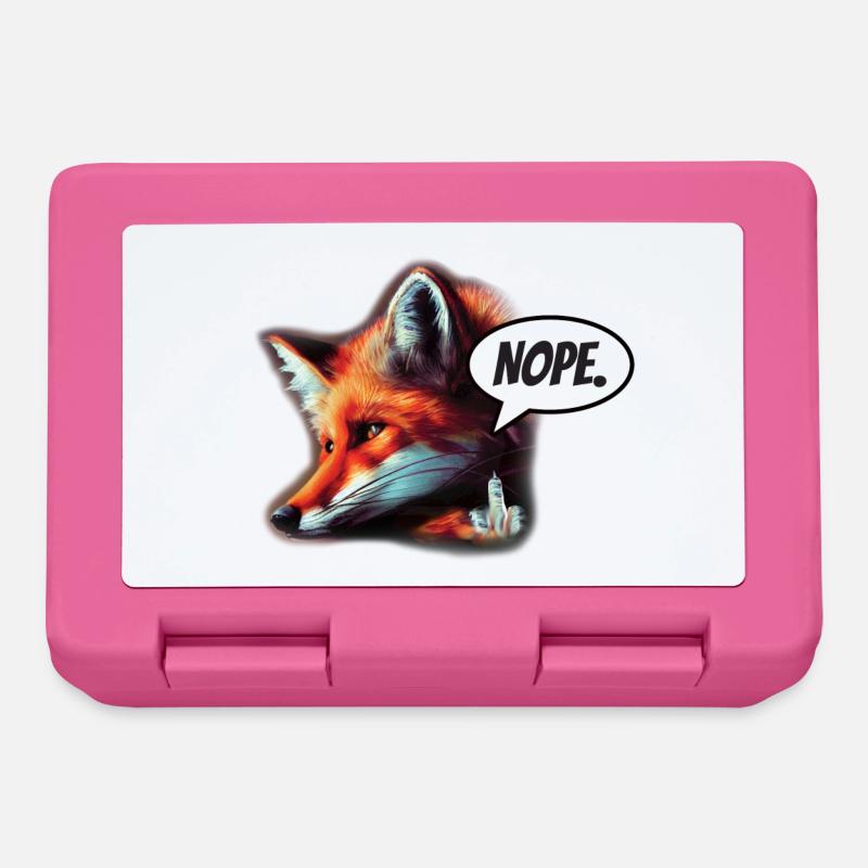 Fuchs Nope - Brotdose - Pink