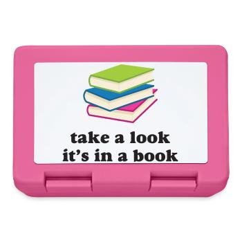 Schauen Sie es sich an, es steht in einem Buch - Brotdose - Pink - Vorne