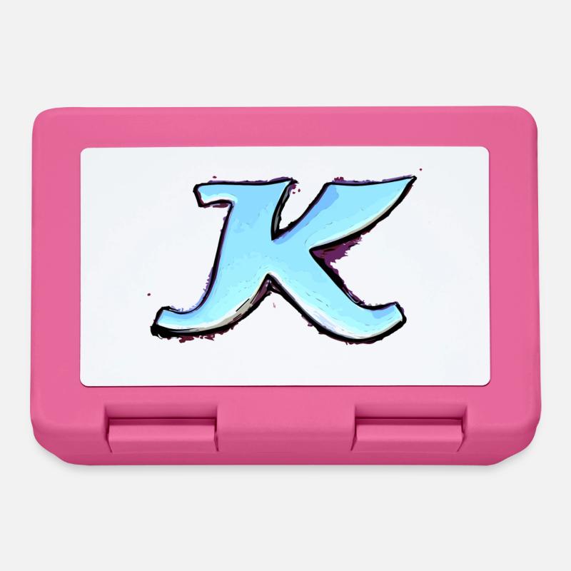 Buchstabe K - Brotdose - Pink