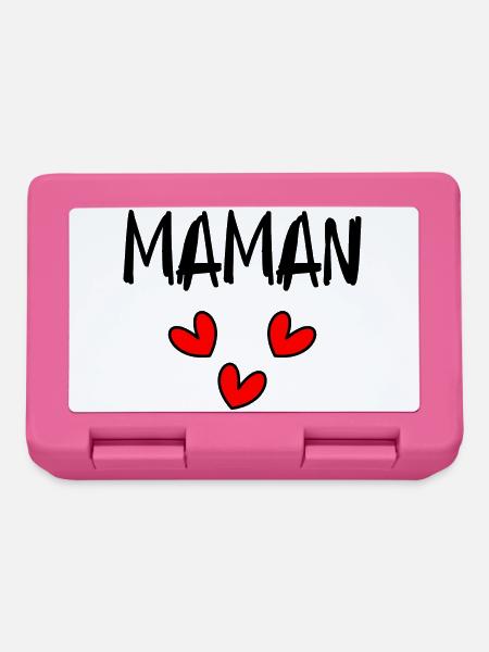 MAMAN - Boîte à goûter - rose