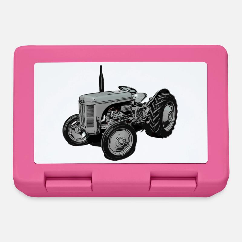 Alter Fergie TE20 Traktor - Brotdose - Pink