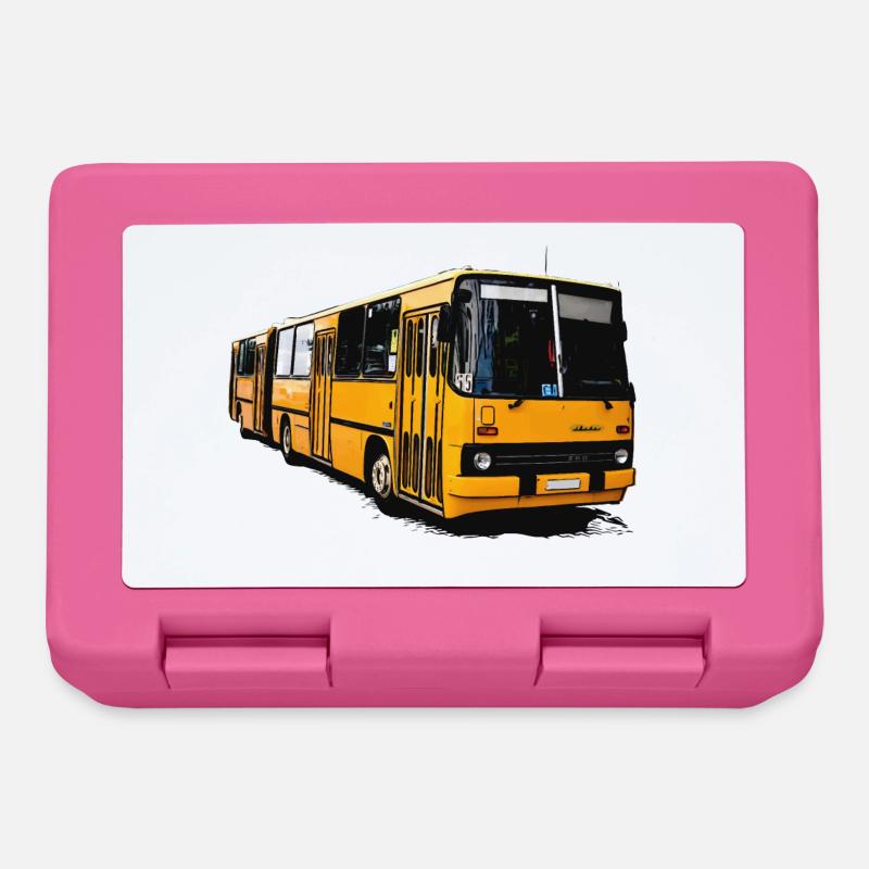 Gelber Ikarus Bus Z80 - Brotdose - Pink