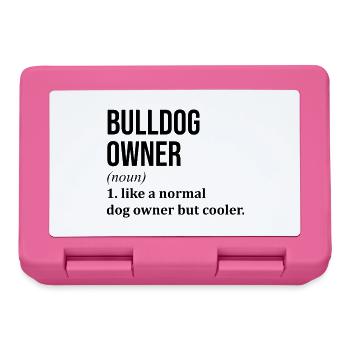 bouledogue - Boîte à goûter - rose - Devant