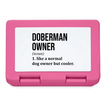Dobermann - Brotdose - Pink - Vorne