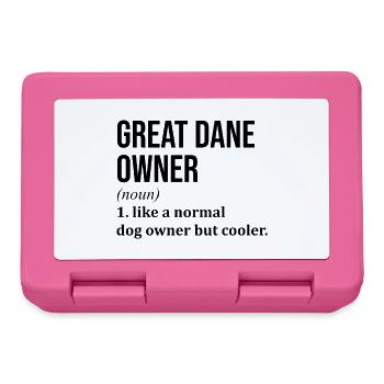 Dogue allemand - Boîte à goûter - rose - Devant